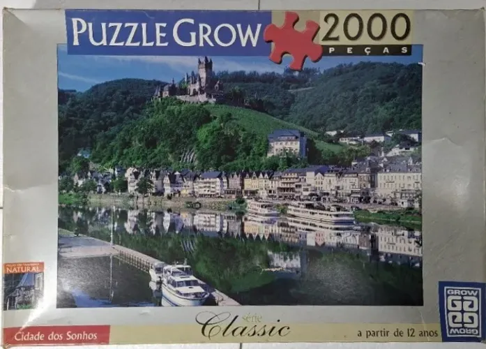 Quebra-cabeça Puzzle Grow 2000 Peças Cidade dos Sonhos / Usado - Código 01382 Raro