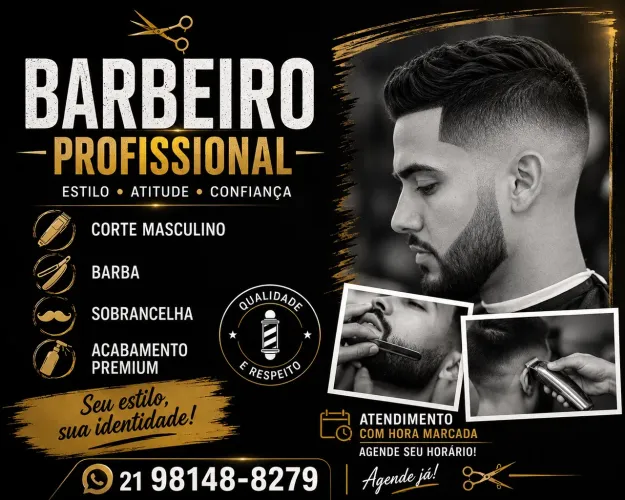 Barbeiro a Domicílio - Corte Profissional no Conforto da Sua Casa!