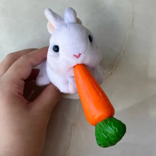 Pelúcia Coelho com Cenoura FurReal Friends McDonalds Mc Lanche Feliz Hasbro 2005?