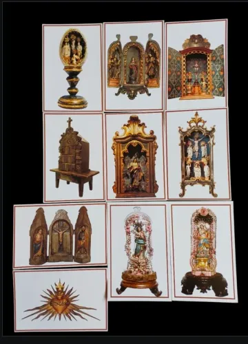 Dez Lindos cartões postais religiosos, colecionáveis de Ouro Preto-MG 