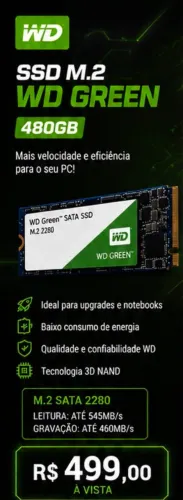 SSD M.2 WD Green 480GB 