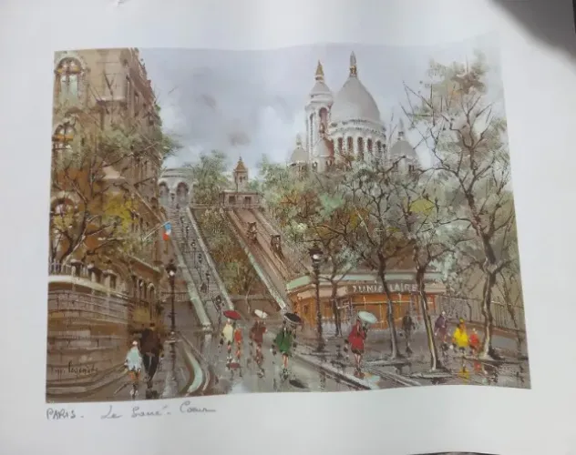 GRAVURA IMPORTADA_PARIS PARA EMOLDURAR