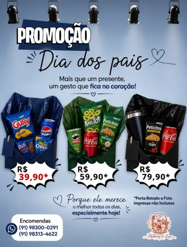 Kits personalizados Dia dos Pais - Super Promoção