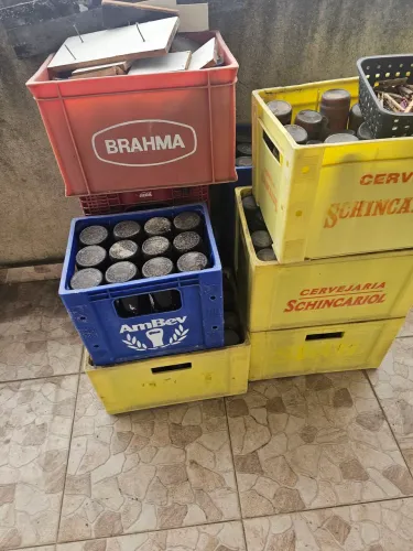 Caixas de casco de cervejas 