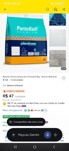 Rejunte piscina portokoll 4kg