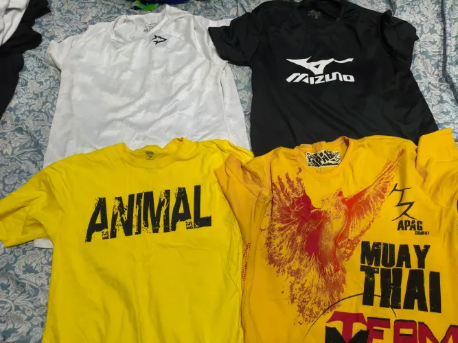 4 camisas de treino tamanho M