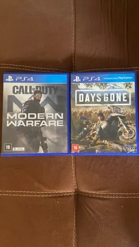 Jogos Call of duty modern warfare e Days gone