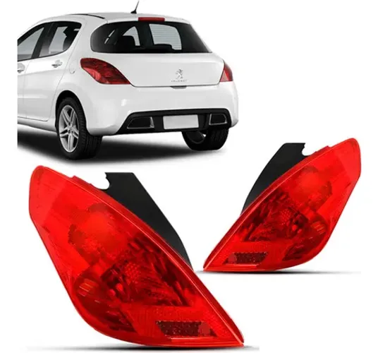Lanterna Traseira Direita Peugeot 308 2012 A 2015 Tyc Direito/passageiro Vermelho
