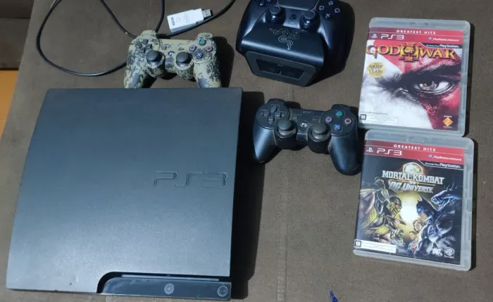? PS3 Desbloqueado (HEN + Loja PKGi) + Combo DualSense + Controles e Jogos!