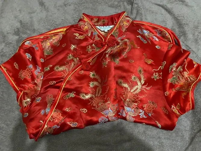 Blusa Oriental Vermelha G/GG