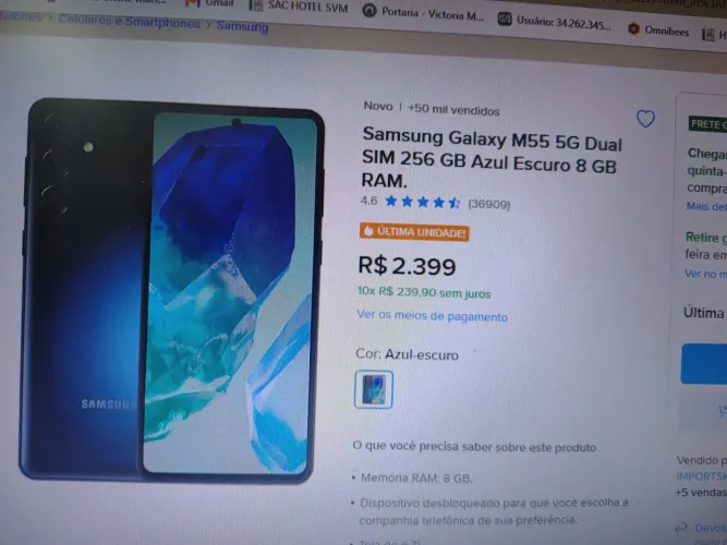 Samsung Galaxy m55 5g 256gb