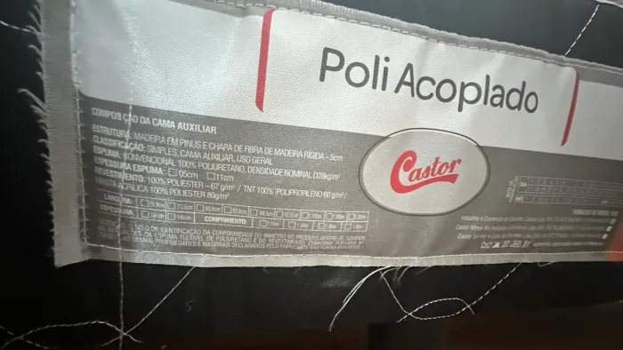Bicama solteiro CASTOR 