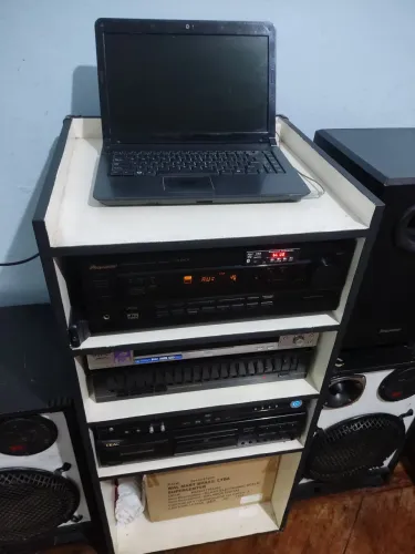 Som receiver modular com USB, bluetooth e cartão 