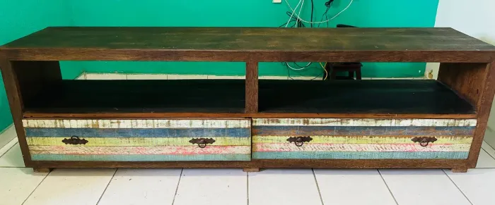 rack de madeira de demolição