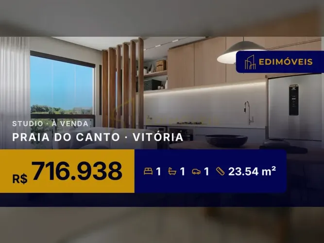 Studio 1 quarto na Praia do Canto, um novo estilo de vida urbano