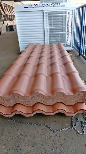Telha colonial pvc cor ceramica preço unitário a vista R$79,90