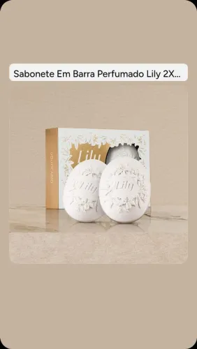 Sabonete em barra perfumado lily