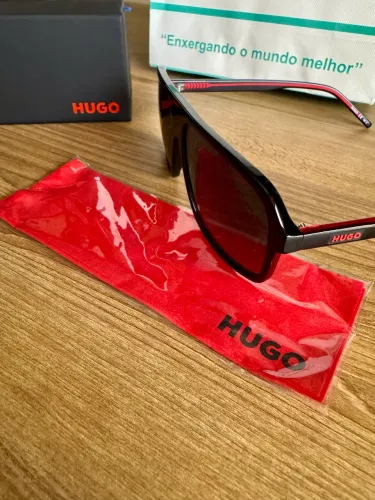 óculos de sol hugo boss acetato preto