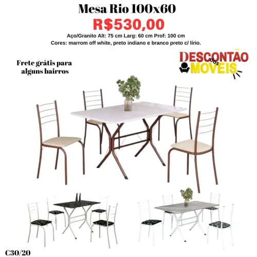 Mesa Rio 100x60