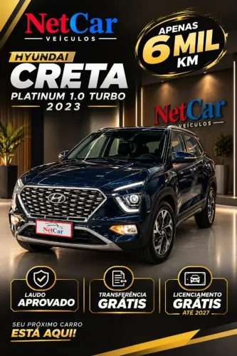 Hyundai Creta Platinum 1.0 TB 12V Flex AUT 2023