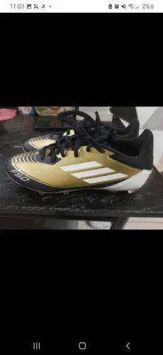 Vendo Chuteira Adidas F50 Messi original<br>Dourada e Preta - ORIGINAl