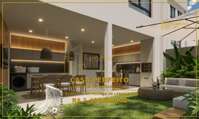 Morada de Laranjeiras: Casa Moderna com 4 Quartos e Área de Lazer Completa!