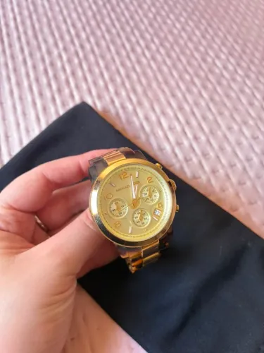 Relógio Michael Kors MK5138 Original - Dourado e Tartaruga 