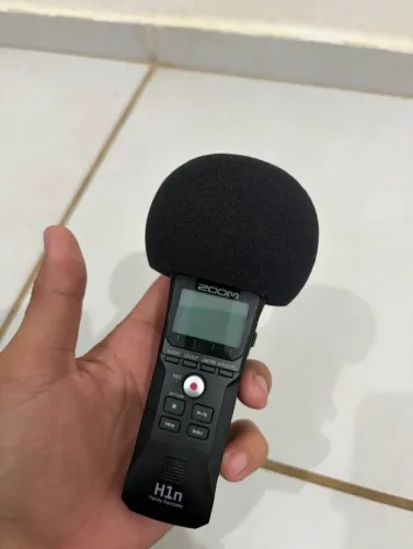 Zoom H1n + Cartão 64GB + Espuma Anti-Vento | Excelente Estado