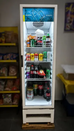 REFRIGERADOR EXPOSITOR VERTICAL 295L EOS ECO GELO BRANCO.<br><br>EEV300B 220V - EEV300B 220V
