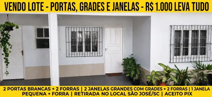 Lote de portas e janelas 