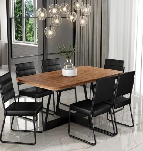 Mesa com 6 cadeiras NOVA
