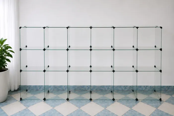Estante de Vidro Modular Grande - Ideal para Loja, Brechó ou Closet - R$ 800