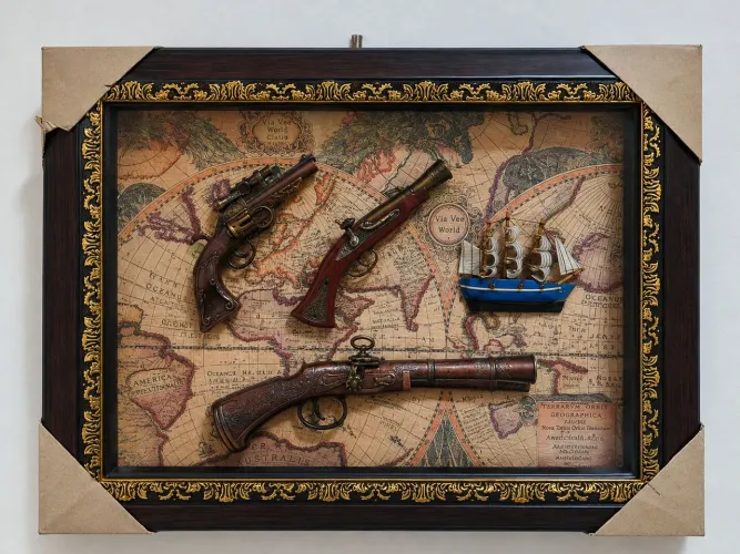 Quadros Decorativos Vintage 3D - Réplicas Históricas e Náuticas