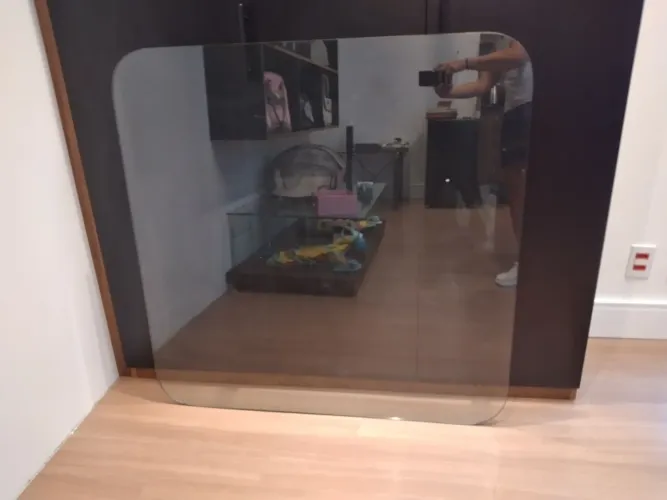 TAMPO DE MESA, DE VIDRO