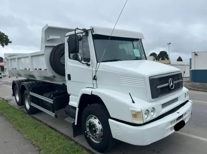 mb l1620 branco 2009 caçamba 10m³