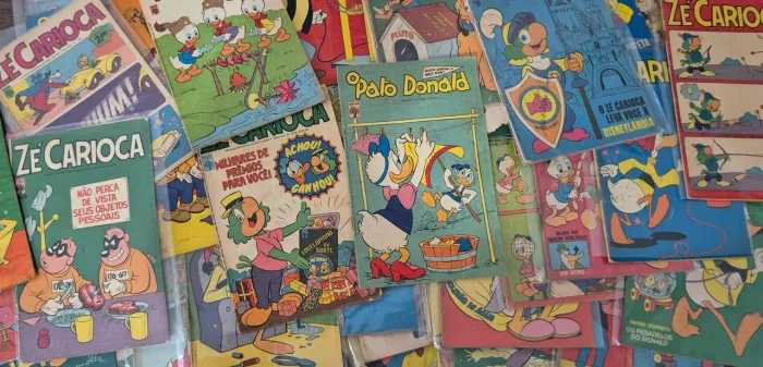 Hq- Lote com 70 Gibis do Zé Carioca e Pato Donald - diversos - anos 70