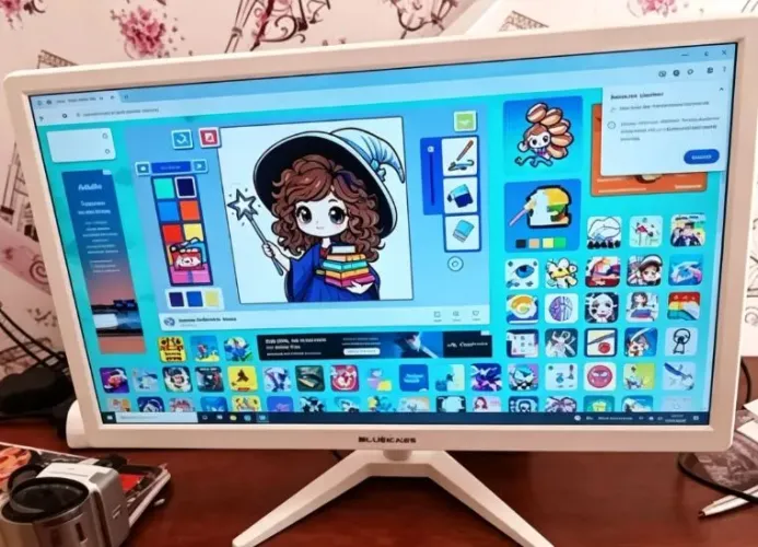 Monitor gamer Bluecase full HD 21,5" LED Wide/ 75Hz / 5ms) Novo<br>Sem nenhum pixel moto