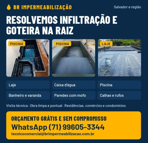Impermeabilização em Salvador e Região, Orçamento Grátis