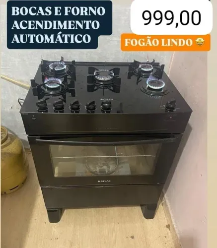 Fogão mesa de vidro automático