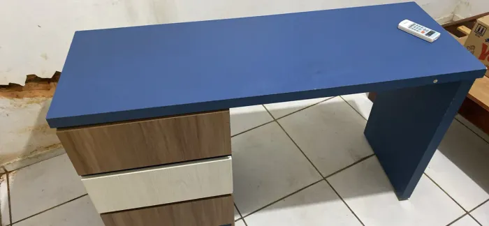 Bancada de estudos com gavetas MDF 100%