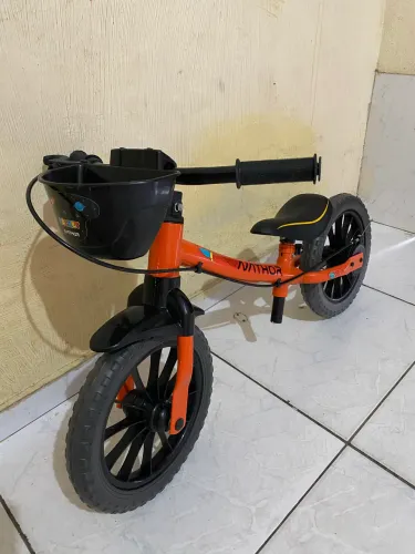 Bicicleta Infantil Sem Pedal Aro 12 Nathor