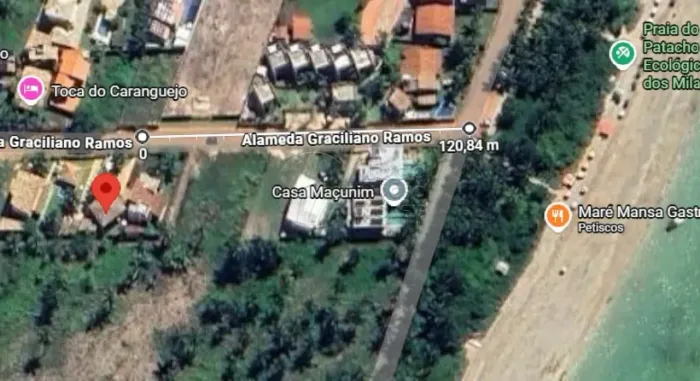 Terreno com 450m² à venda na Praia do Patacho