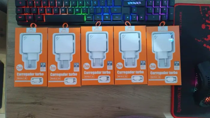 LOTE FEIXADO 5XUNIDADES Carregador IPHONE Turbo 3.1A 2 Portas USB RH18-2 | i8, RELOG'S