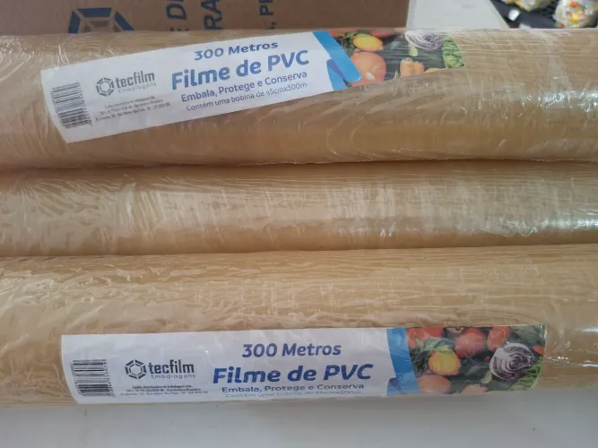 Filme PVC para alimentos 0,45x300m refil