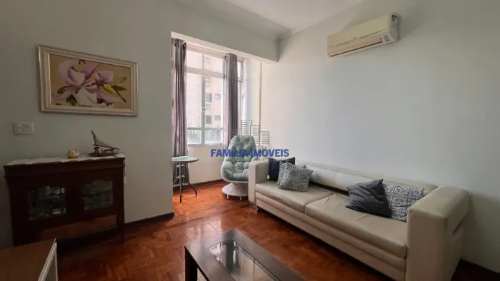 Apartamento para alugar vista mar 2 quartos suíte Aparecida Santos