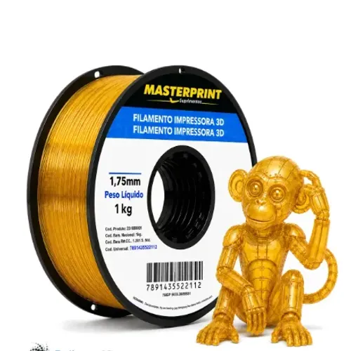 Filamento Petg amarelo translúcido Masterprint