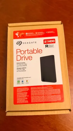 HD Externo Seagate 2TB NOVO e lacrado