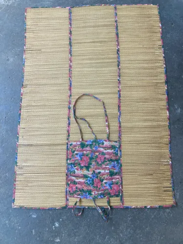 Esteira de Palha Estampada 