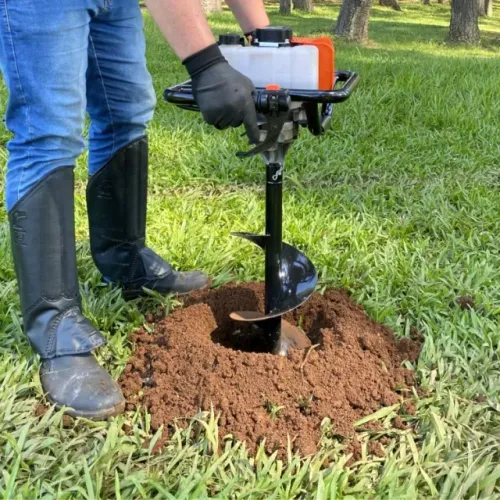 PERFURADOR DE SOLO A GASOLINA 58CC C/ 3 BROCAS EXTENSOR E ALÇA NK5801DZ