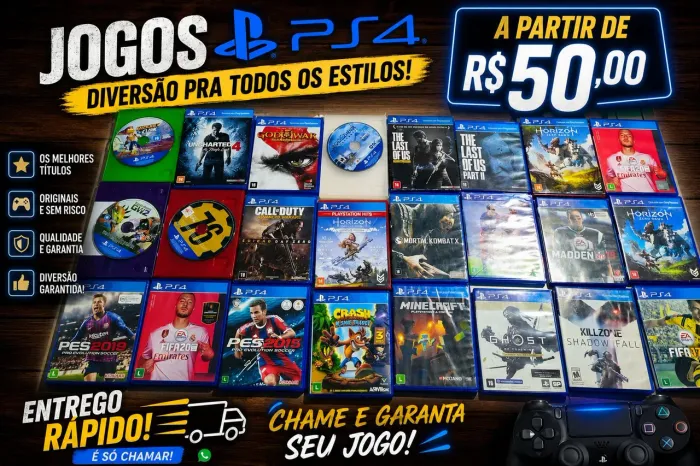 Jogos ps4 apartir de 50